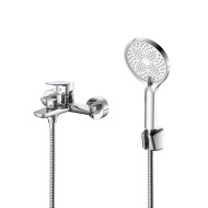 Смеситель для ванны с душем DQ Hamburg короткий излив хром (DA1743201)