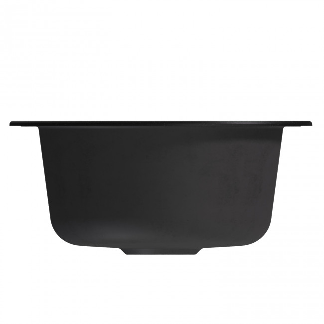 Мойкa MIXLINE ML-GM13 круглая  ультра-черная (344) 495мм (глуб. чаши 200) NEW (551898)