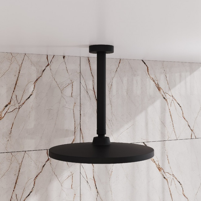 Душевая насадка верхняя круглая, черная матовая, Esper, IDDIS (ESP25BRi64)