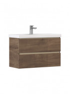 Тумба под раковину Velvex Mondi 800-0-2 (Madera Classica Slim) навесная акация темная (308 акация темная)