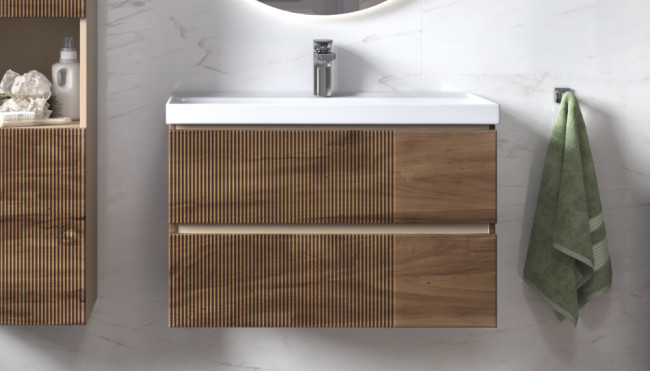 Тумба под раковину Velvex Mondi 800-0-2 (Madera Classica Slim) навесная акация темная (308 акация темная) Тумба под раковину Velvex Mondi 800-0-2 (Madera Classica Slim) навесная акация темная (308 акация темная)