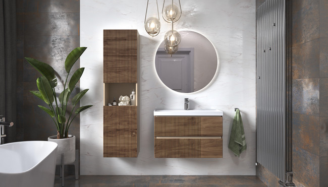 Тумба под раковину Velvex Mondi 800-0-2 (Madera Classica Slim) навесная акация темная (308 акация темная) Тумба под раковину Velvex Mondi 800-0-2 (Madera Classica Slim) навесная акация темная (308 акация темная)