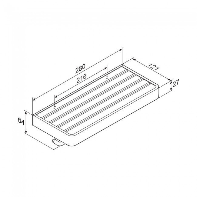 Damixa DA77341900 Jupiter Двойной держатель для туалетной бумаги