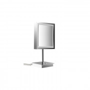 Emco Pure Косметическое зеркало, LED, 203x203 mm, настольный, 3x увелич., цвет: хром