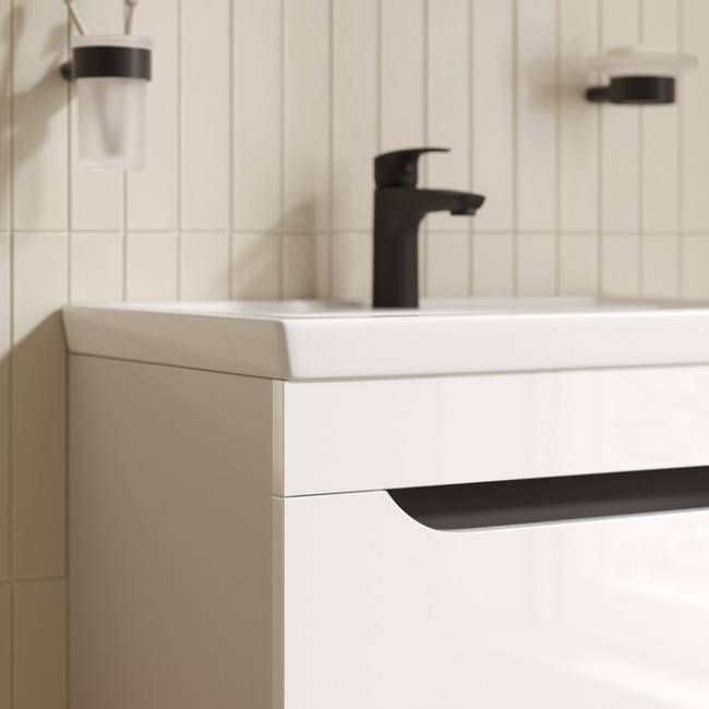 Тумба с умывальником, напольная, 60 см, белый, Ray, IDDIS, RAY60WFi95K Тумба с умывальником, напольная, 60 см, белый, Ray, IDDIS, RAY60WFi95K