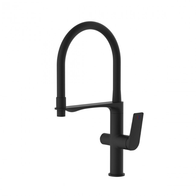 Смеситель для кухни Haiba с подключением фильтра воды, черный (HB76816-7) Смеситель для кухни Haiba с подключением фильтра воды, черный (HB76816-7)