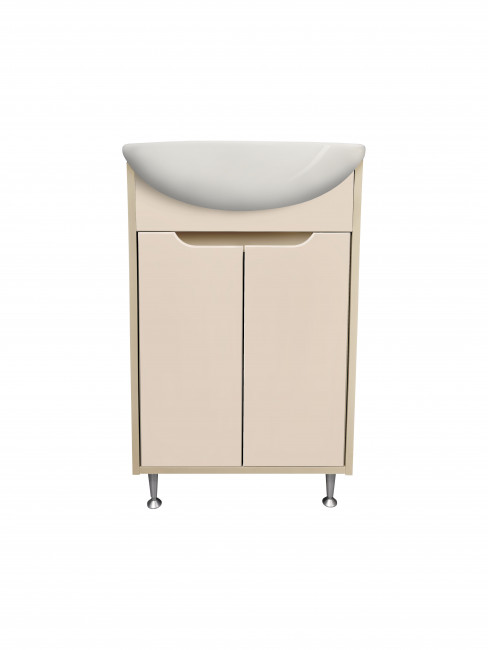 Тумба Runo Эконова 50 какао-бежевая под умывальник Уют 50 (00-00004654)