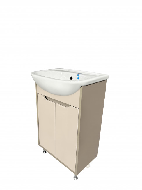 Тумба Runo Эконова 50 какао-бежевая под умывальник Уют 50 (00-00004654)