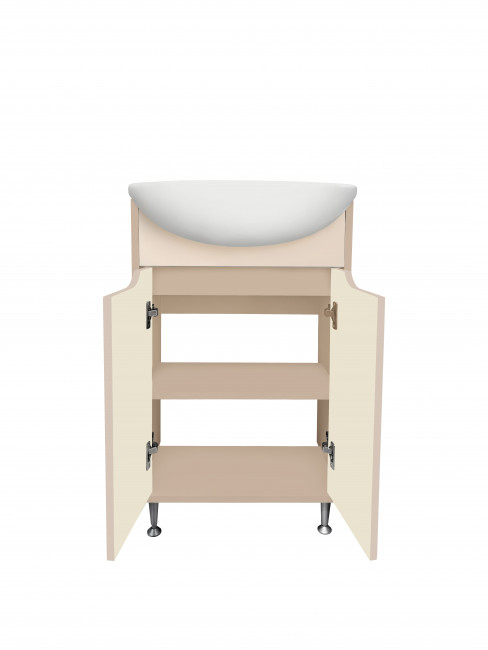 Тумба Runo Эконова 50 какао-бежевая под умывальник Уют 50 (00-00004654)