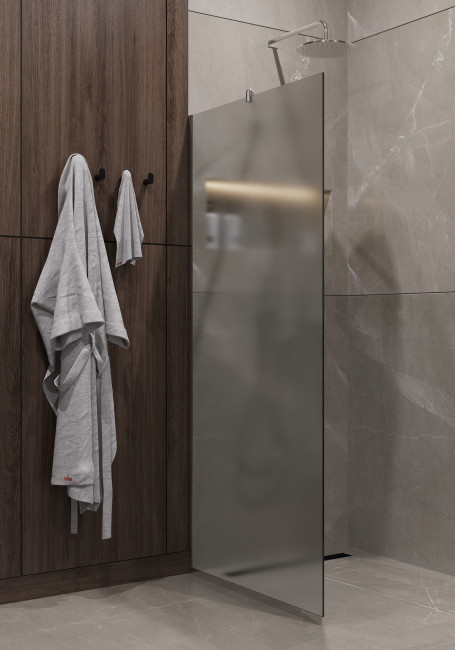 Душевая перегородка Timo TP-890/00F-8 в узком профиле 1950*890, стекло матовое 8 мм (T09)