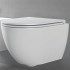 AZZURRA COMODA Унитаз подвесной безободковый 51,5x36см, цвет: белый