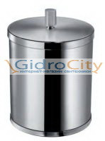 Корзина для мусора CYLINDER с крышкой хром Windisch 89188CR