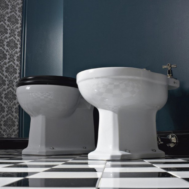 Sbordoni Neoclassica Биде напольное 55х34.5см, цвет: белый