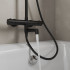 Смеситель термостатический для ванны со стойкой и тропической лейкой Milardo Ideal Spa (ILSBLTHM06)