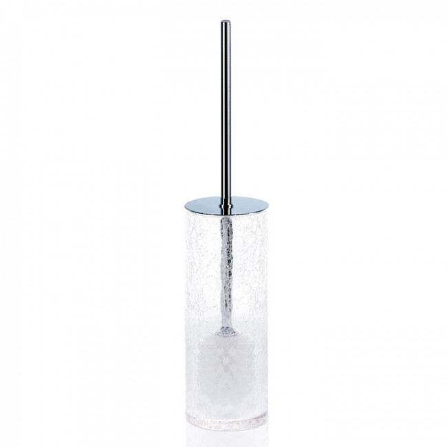 Decor Walther Crack SBG Туалетный ершик, напольный, французское стекло Craquele, цвет: хром Decor Walther Crack SBG Туалетный ершик, напольный, французское стекло Craquele, цвет: хром