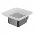 Мыльница Lemark SMOOTH LINE с держателем, графит (9746018) Мыльница Lemark SMOOTH LINE с держателем, графит (9746018)