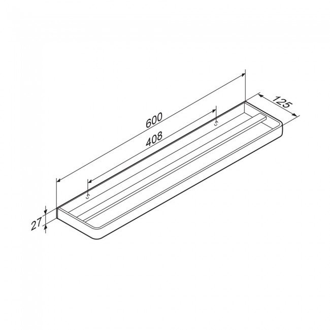Damixa DA77336400 Jupiter Двойная вешалка для полотенец