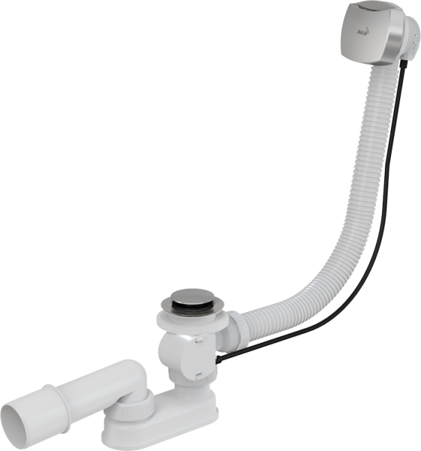 Alcaplast A51CR Сифон для ванны автомат комплект, хром A51CR