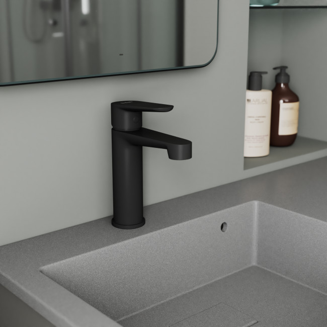 Смеситель для раковины D&K Bayern.München черный (DA1562105)