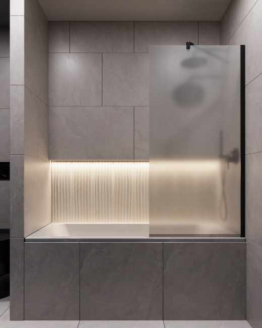 Шторка для ванны Timo TC-60/03F-8 в узком профиле 1400*600, стекло матовое 8 мм (T15) Шторка для ванны Timo TC-60/03F-8 в узком профиле 1400*600, стекло матовое 8 мм (T15)