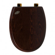 SIMAS Arcade Сиденье для унитаза, микролифт, цвет: дерево/бронза