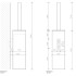Decor Walther Corner WBD N Туалетный ершик, подвесной, цвет: черный матовый