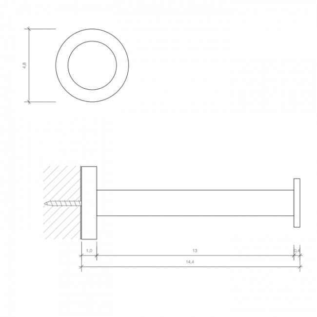 Decor Walther Basic ERH Держатель запасного рулона подвесной, цвет: хром