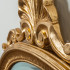 TW Зеркало 92х92 см, в овальной раме, с декоративным элементом, цвет: золото