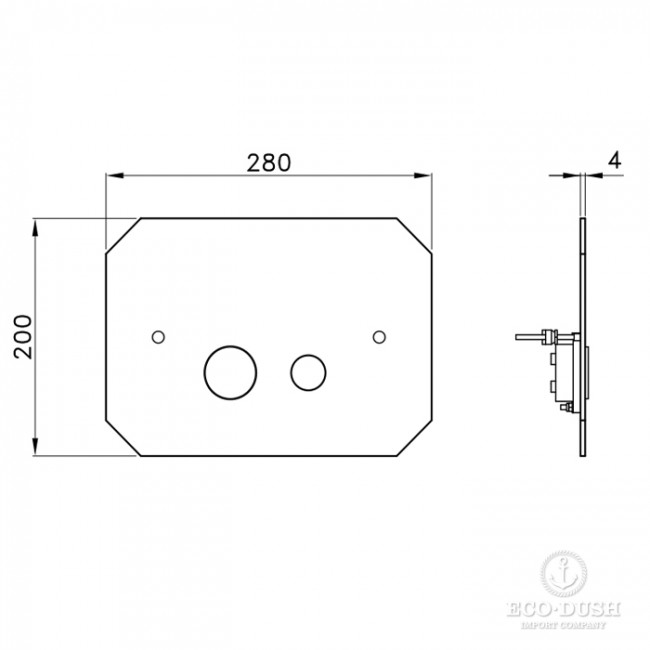 Stella Completamenti Кнопка смыва, совместим с системами Geberit Sigma UP320 и UP720, цвет: хром