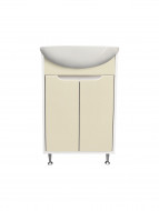 Тумба Runo Эконова 60 белая крем под умывальник Уют 60 (00-00004659)