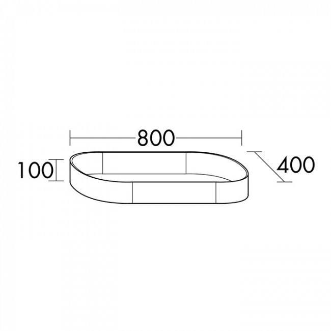 Burgbad Crono Раковина 80x40 см, без отв., накладная, цвет: белый