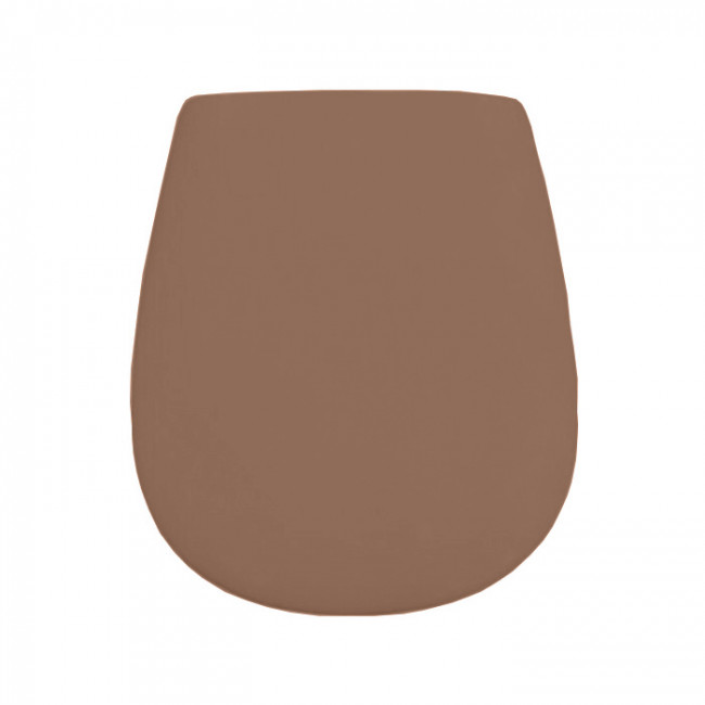 Artceram Azuley Крышка с сиденьем для унитаза, механизм soft-close, цвет: tortora/хром