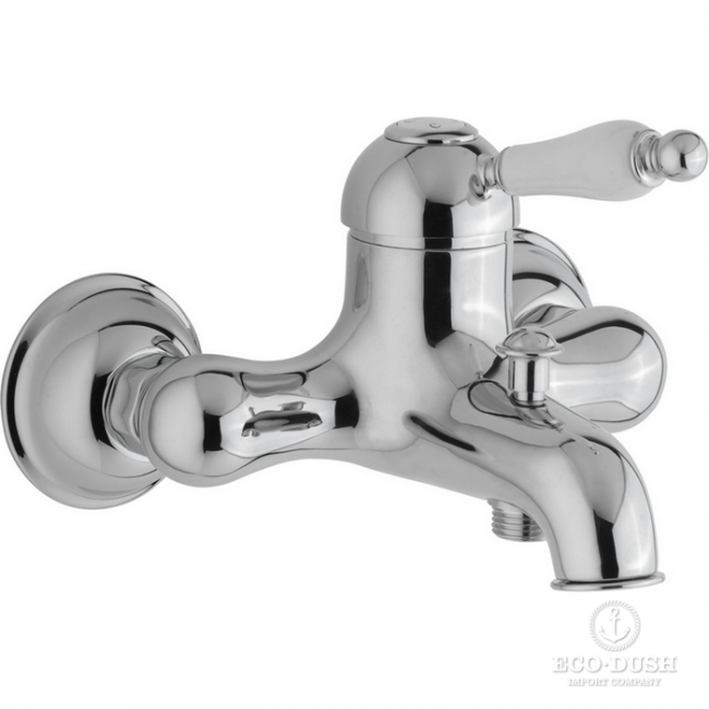 CISAL Arcana Empress Смеситель однорычажный настенный для ванны/душа, цвет: хром