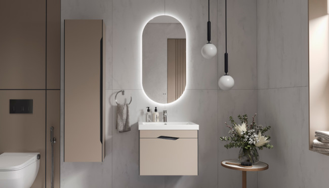 Шкаф навесной Velvex Krona 400 серый камень (360 серый камень) Шкаф навесной Velvex Krona 400 серый камень (360 серый камень)