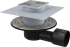 Alcaplast APV3344 Сливной трап 105x105/50/75 мм боковой сток, решетка из нержавеющей стали, фланец из нержавеющей стали, воротник изоляции 2–го уровня, гидрозатвор сухой и мокрый