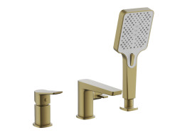 Смеситель для ванны BELZ на борт золотой (B66715-5)