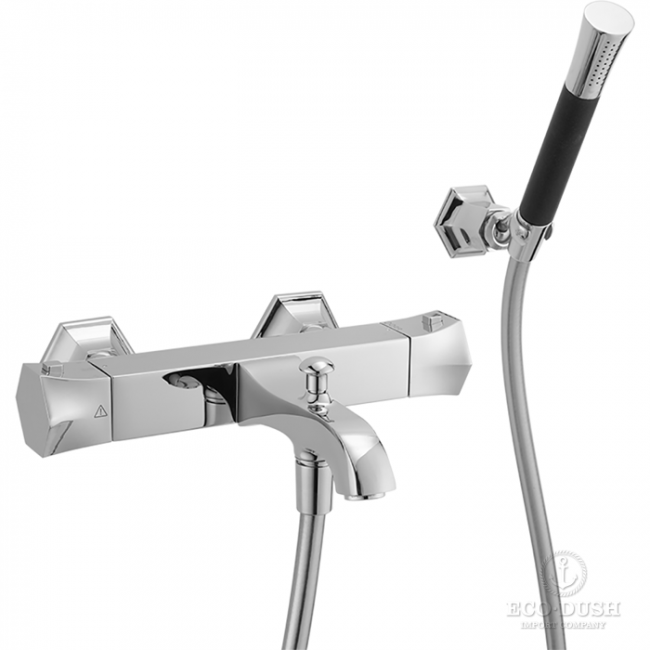 CISAL Cherie Термостатический смеситель для ванны, с душевым комплектом, цвет: хром CED2701021