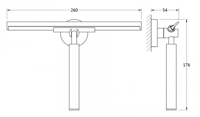 Держатель со стеклоочистителем Artwelle Harmonie HAR 046 Держатель со стеклоочистителем Artwelle Harmonie HAR 046