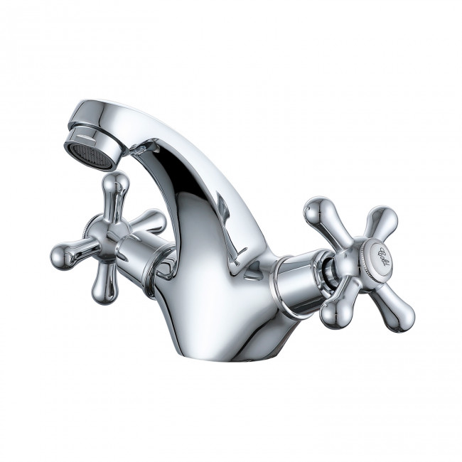 Смеситель Prohanss для раковины вентильный монолитный, хром (P10.10) Смеситель Prohanss для раковины вентильный монолитный, хром (P10.10)