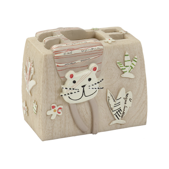 Стакан для зубных щеток Creative Bath Animal Crackers ANC60NAT Стакан для зубных щеток Creative Bath Animal Crackers ANC60NAT