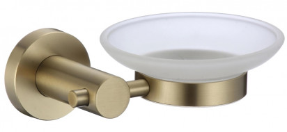 Мыльница стеклянная с настенным держателем Savol (S-005659C)