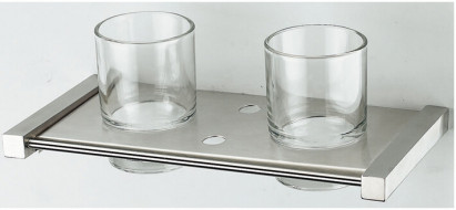 Стакан двойной Zorg Inox Labe ZR 1135-В нержавеющая сталь/стекло