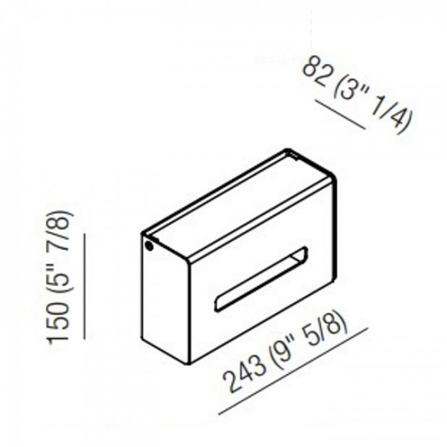 Agape Mach 2 Держатель для бумажных полотенец подвесной 24.3x15x8.2 см, цвет: черный Agape Mach 2 Держатель для бумажных полотенец подвесной 24.3x15x8.2 см, цвет: черный