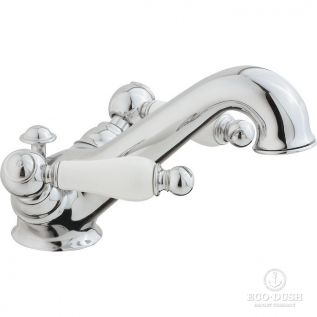 CISAL Arcana Toscana Смеситель двухвентильный для раковины на 1 отверстие с донным клапаном, цвет: хром