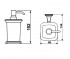 Дозатор для жидкого мыла настенный Cameya Boston Crome H1521