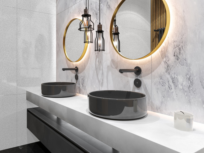 Смеситель Timo для раковины встроенный, сенсорный черный Saona (2373/03SM)