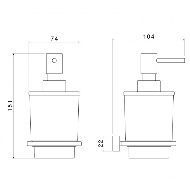 Дозатор Timo Torne черный (43139/03) Дозатор Timo Torne черный (43139/03)