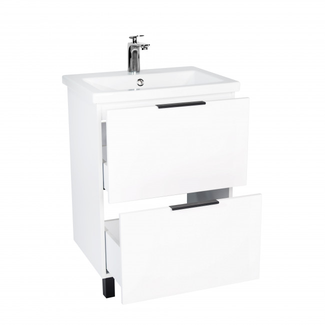 Тумба VIANT "Берлин" MODUO 60 2 ящика белая 444х570х820 (VBER60MDBEL-T2Y)