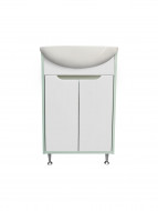 Тумба Runo Эконова 50 бирюзово-белая под умывальник Уют 50 (00-00004656)