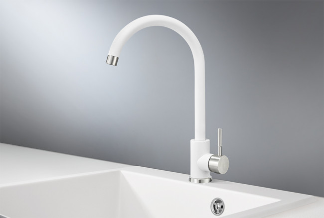 Смеситель для кухни GRANULA (ST-4031, БЕЛЫЙ) Смеситель для кухни GRANULA (ST-4031, БЕЛЫЙ)